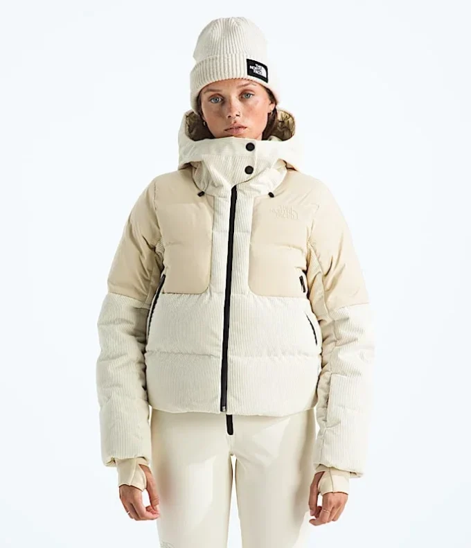 Cold Spell Corduroy Cropped Daunenjacke für Damen