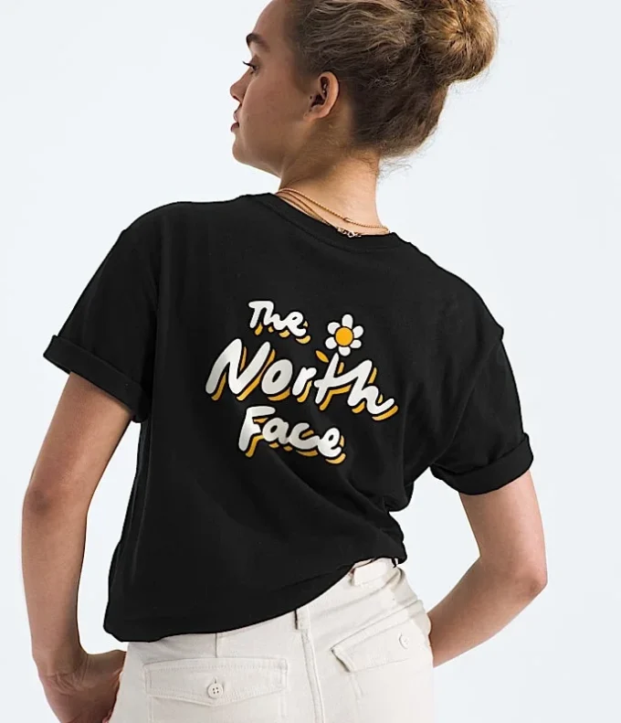 Evolution Floral Cloud Kurzarm-T-Shirt für Damen – Grafik Evolution Floral Cloud Kurzarm-T-Shirt für Damen – Grafik