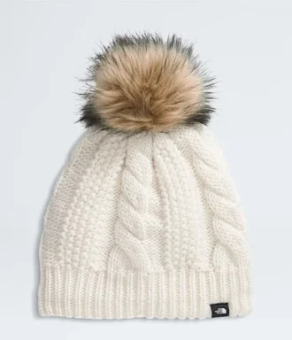Gepolsterte Oh Mega Fur Pom Beanie für Kinder