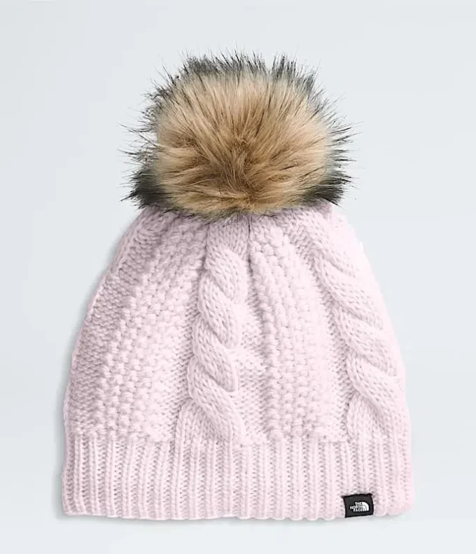 Gepolsterte Oh Mega Fur Pom Beanie für Kinder