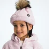 Gepolsterte Oh Mega Fur Pom Beanie für Kinder