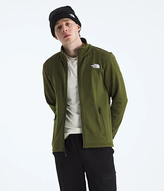 Herren-Fleecejacke Cedar Trail Grid mit durchgehendem Reißverschluss