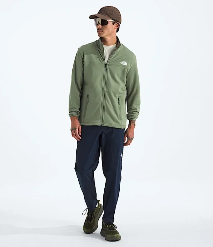 Herren-Fleecejacke Cedar Trail Grid mit durchgehendem Reißverschluss
