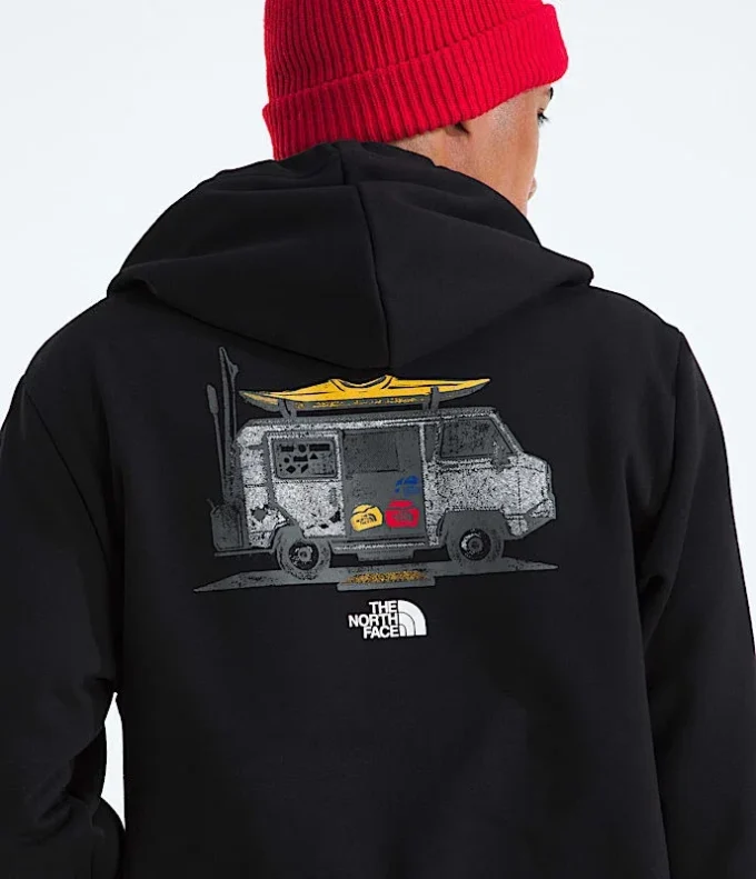 Herren-Hoodie „Evolution Van Life“ – Grafik Herren-Hoodie „Evolution Van Life“ – Grafik
