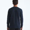 Herren-Langarm-Henley mit Waffelmuster