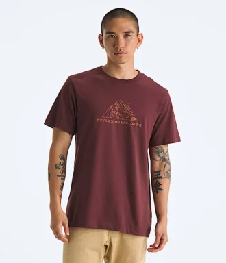 Herren-T-Shirt Evolution Mtn Base mit kurzen Ärmeln – Grafik