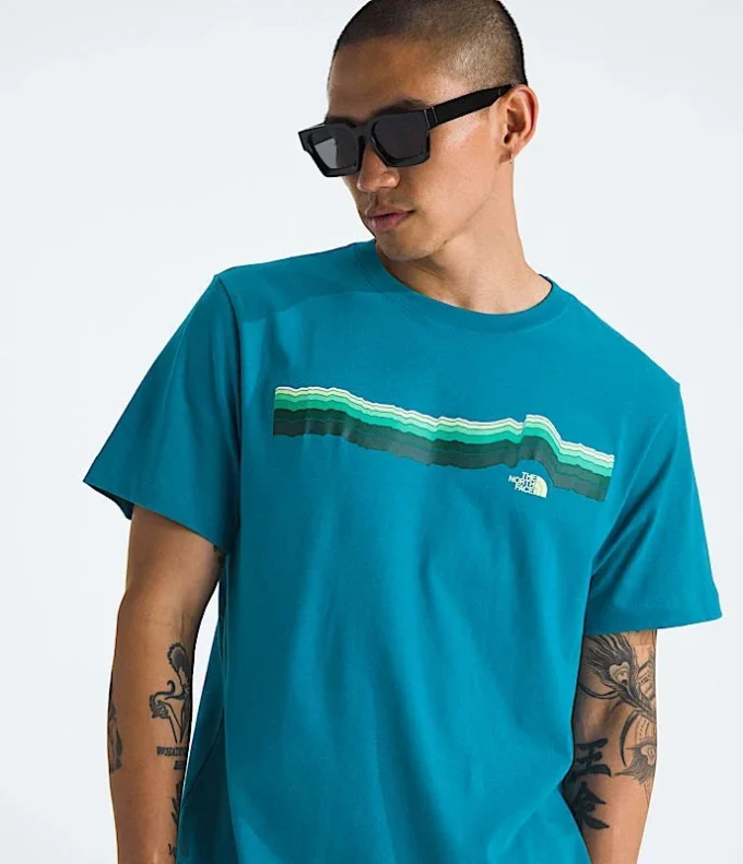 Herren-T-Shirt Evolution Tequila Sunrise mit kurzen Ärmeln – Grafik Herren-T-Shirt Evolution Tequila Sunrise mit kurzen Ärmeln – Grafik