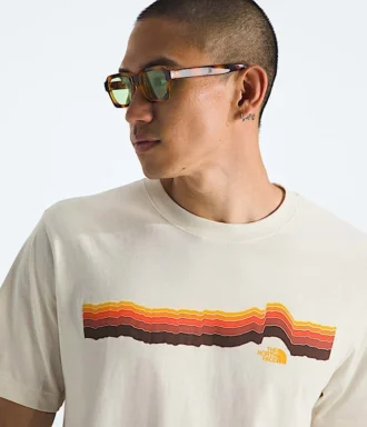 Herren-T-Shirt Evolution Tequila Sunrise mit kurzen Ärmeln – Grafik