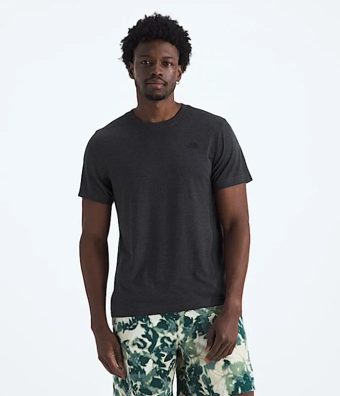 Herren-T-Shirt mit kurzen Ärmeln aus Tri-Blend-Material Herren-T-Shirt mit kurzen Ärmeln aus Tri-Blend-Material