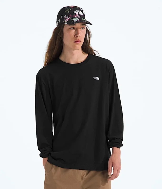 Herren TNF™ Essential Simple Dome Relaxed Langarm-T-Shirt