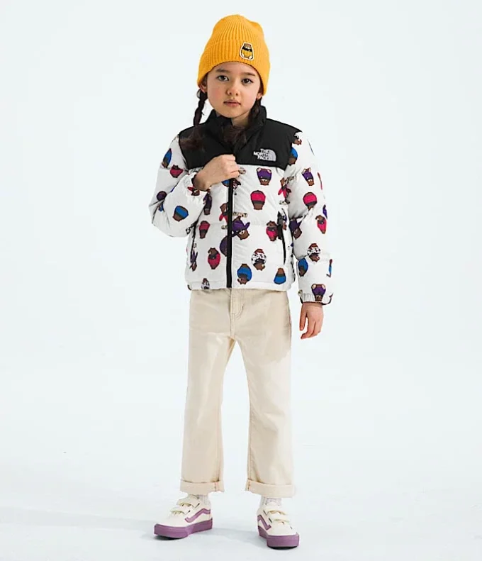 Kinderjacke 1996 Retro Nuptse – Print