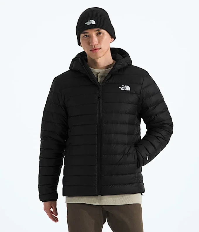 Klassische Daunenjacke mit Kapuze für Herren Klassische Daunenjacke mit Kapuze für Herren