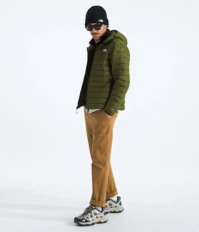 Klassische Daunenjacke mit Kapuze für Herren Klassische Daunenjacke mit Kapuze für Herren