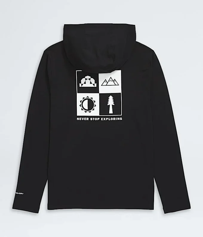 Langenärmeliger Hoodie für Jungen und Mädchen – Grafik