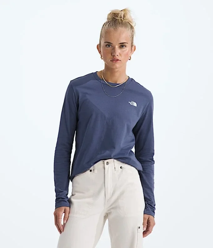 Langärmliges Simple Dome Tee für Damen Langärmliges Simple Dome Tee für Damen