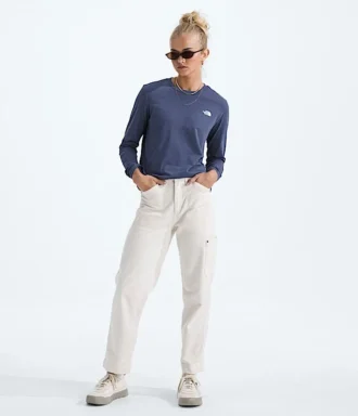 Langärmliges Simple Dome Tee für Damen