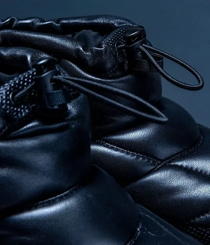 Leder-Pack-Stiefelette Hybrid