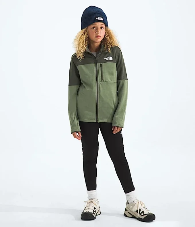 Midlayer mit durchgehendem Reißverschluss für Jungen und Mädchen