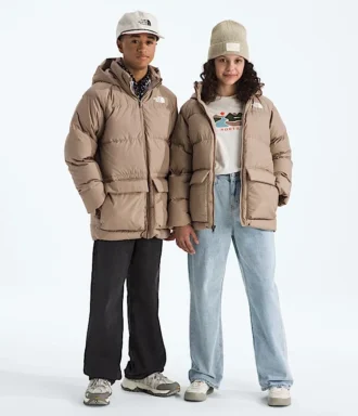 North Down Fleece-gefütterter kurzer Parka für Jungen und Mädchen