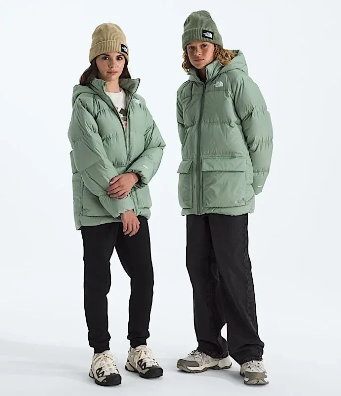 North Down Fleece-gefütterter kurzer Parka für Jungen und Mädchen