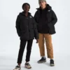 North Down Fleece-gefütterter kurzer Parka für Jungen und Mädchen