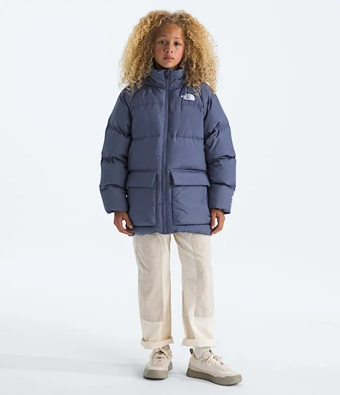 North Down Fleece-gefütterter kurzer Parka für Jungen und Mädchen