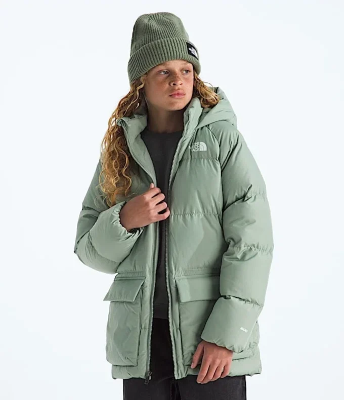 North Down Fleece-gefütterter kurzer Parka für Jungen und Mädchen
