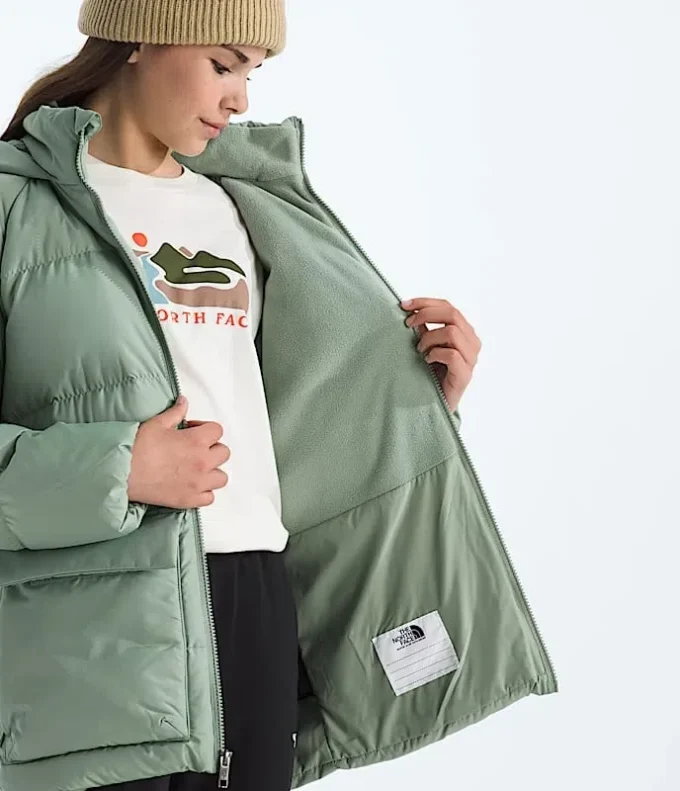 North Down Fleece-gefütterter kurzer Parka für Jungen und Mädchen