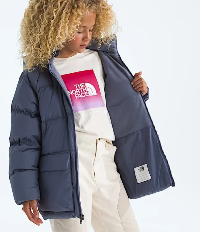 North Down Fleece-gefütterter kurzer Parka für Jungen und Mädchen