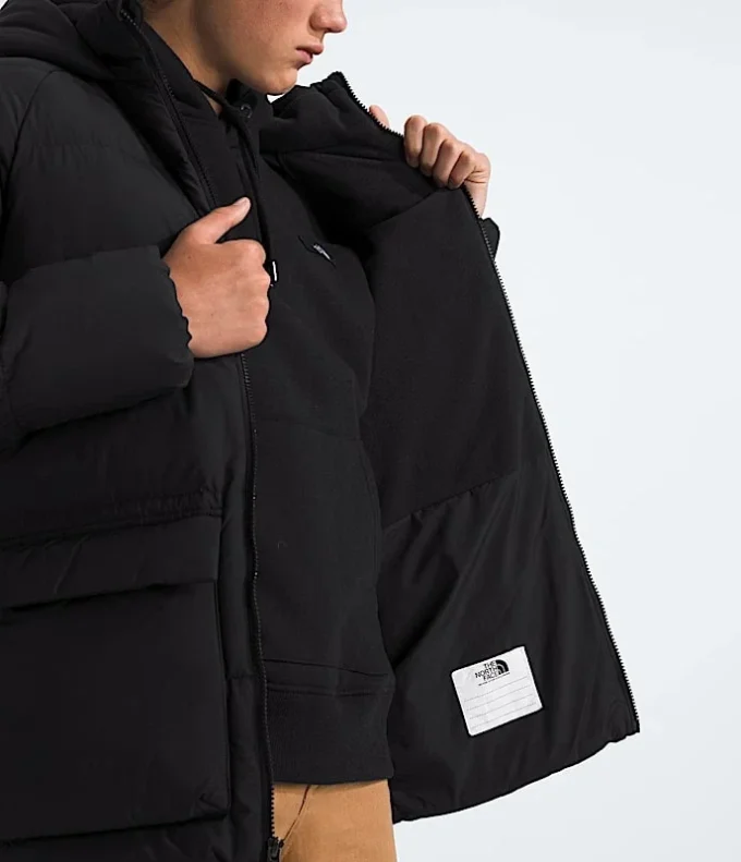 North Down Fleece-gefütterter kurzer Parka für Jungen und Mädchen