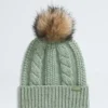 Oh Mega Fur Pom Beanie für Damen