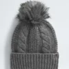 Oh Mega Fur Pom Beanie für Damen