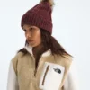 Oh Mega Fur Pom Beanie für Damen