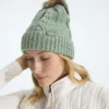 Oh Mega Fur Pom Beanie für Damen