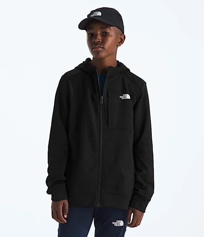 TNF™ Performance Fleece-Jacke mit Kapuze und durchgehendem Reißverschluss für Jungen und Mädchen TNF™ Performance Fleece-Jacke mit Kapuze und durchgehendem Reißverschluss für Jungen und Mädchen