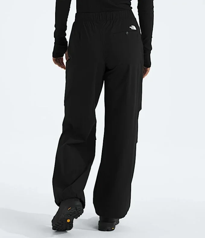 Weite Damenhose aus Webstoff