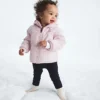 Wendbare Shasta-Jacke mit Kapuze und durchgehendem Reißverschluss für Babys
