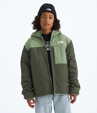 Wendbare Shasta-Jacke mit Kapuze und durchgehendem Reißverschluss für Jungen