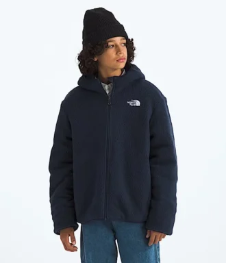 Wendbare Shasta-Jacke mit Kapuze und durchgehendem Reißverschluss für Jungen