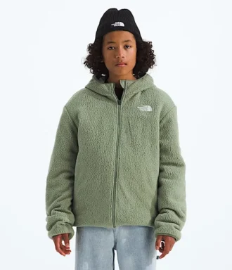 Wendbare Shasta-Jacke mit Kapuze und durchgehendem Reißverschluss für Jungen
