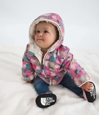 Wendbare Shasta-Kapuzenjacke mit durchgehendem Reißverschluss für Babys – Print